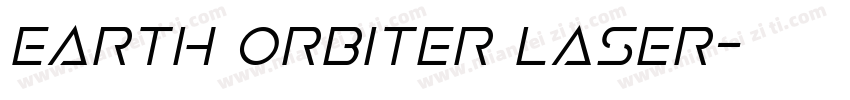 Earth Orbiter Laser字体转换